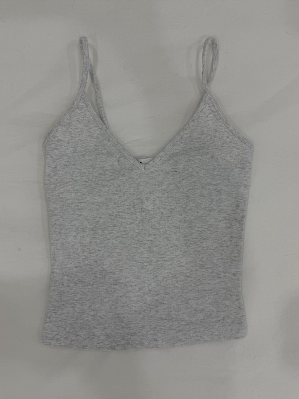 Garage V-Neck Tank Top in Heather Grey